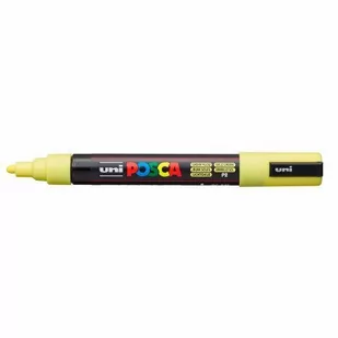 Uni Marker Posca PC-5M z farbą plakatową pastelowy-żółty MAP.439 - Markery permanentne - miniaturka - grafika 1
