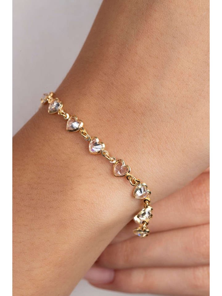 Heliophilia Pozłacana bransoletka z elementami ozdobnymi