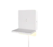 Lampy ścienne - FAIRFIELD 248670131 biała lampa ścienna z półką na telefon i ładowarką indukcyjną USB / USB-C LED 9W DIM 3000K - miniaturka - grafika 1