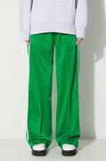 Spodnie damskie - adidas Originals spodnie dresowe Firebird Loose kolor zielony z aplikacją IP0634 - miniaturka - grafika 1