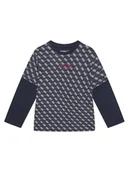 Bluzki damskie - Guess Bluzka L5YI18 K8HM4 Granatowy Regular Fit - miniaturka - grafika 1