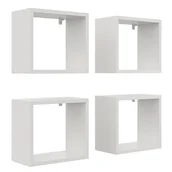 Półki do salonu - Zestaw Białych Półek Skandynawskich K9-L67 - miniaturka - grafika 1