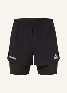 Adidas Szorty Do Biegania 2 W 1 Ultimateadidas schwarz - Moda i Uroda OUTLET - miniaturka - grafika 1