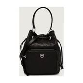 Plecaki worki - Pinko Skórzany worek CARGO BUCKET - miniaturka - grafika 1