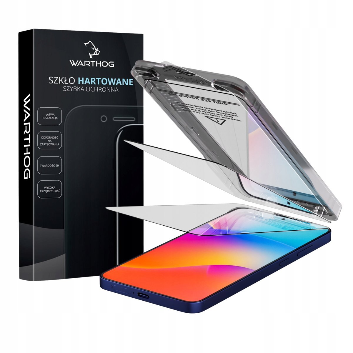 Szkło hartowane Warthog 9H do Samsung Galaxy S24 z Aplikatorem EZ Fit 2szt