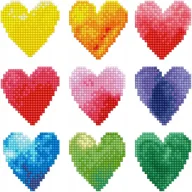 Zabawki kreatywne - Diamond Dotz Love Rainbow obraz 23x23 cm malowanie diamencikami - miniaturka - grafika 1