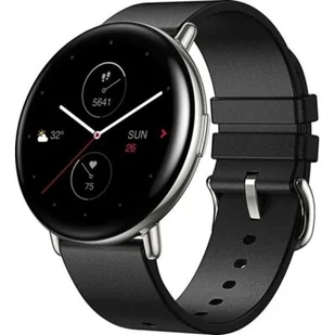 Amazfit Zeep E Round Srebrno-czarny - Smartwatch - miniaturka - grafika 1