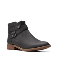 Botki damskie - Camzin Dime [black leather] - rozmiar 37 - miniaturka - grafika 1