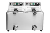 Inne urządzenia gastronomiczne - RESTO QUALITY Frytownica gastronomiczna 2x8L – 2x3kW z kranikiem RQF8LV2 - miniaturka - grafika 1
