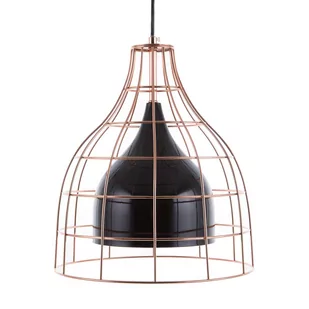 Beliani Lampa wisząca Lampa wisząca metalowa czarna TRESA 78705 - Lampy sufitowe - miniaturka - grafika 1