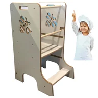 Krzesełka do karmienia - KITCHEN HELPER pomocnik kuchenny dla dzieci podest PSZCZOŁA BIAŁY do kuchni PRODUCENT - miniaturka - grafika 1