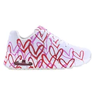 Buty trekkingowe damskie - Buty na co dzień damskie SKECHERS SPREAD THE LOVE zdobienie w serca - miniaturka - grafika 1