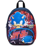 Plecaki szkolne i tornistry - SONIC Mały plecak przedszkolny, czerwony niebieski - boczne kieszenie na butelkę, kieszeń przednia, plecak przedszkolny dla dzieci - plecak szkolny dla dzieci, Wielokolorowy, Plecak przedszkolny - miniaturka - grafika 1