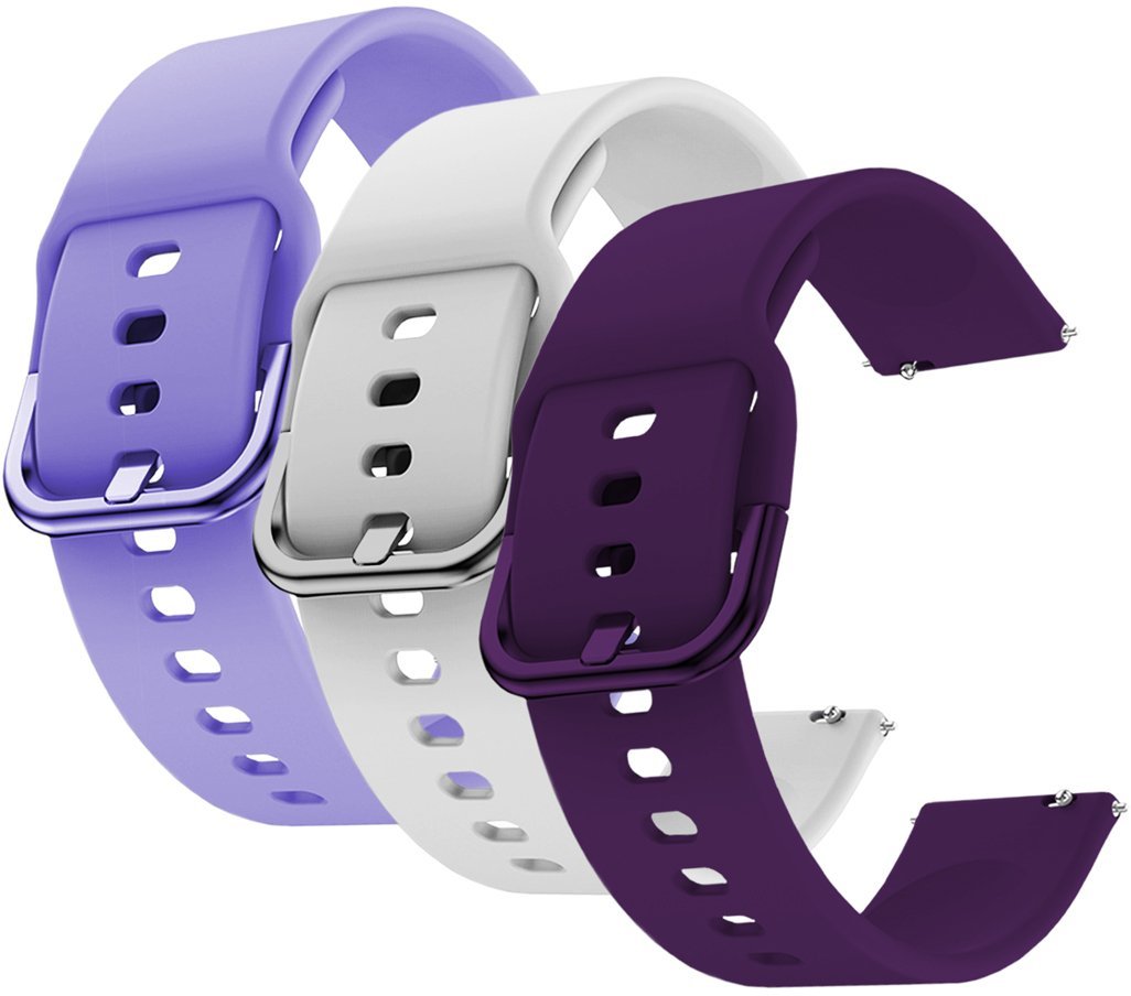 ChronSmarta Zestaw: 3x pasek ChronSmarta do smartwatch'a Amazfit GTS 2 2e 3 4 Mini BIP 3 U Pro Lite S GTR 42 mm