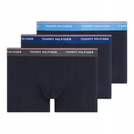 Majtki męskie - TOMMY HILFIGER BOKSERKI MĘSKIE MAJTKI TRUNK 3P WB TRUNK GRANATOWE r.M - miniaturka - grafika 1