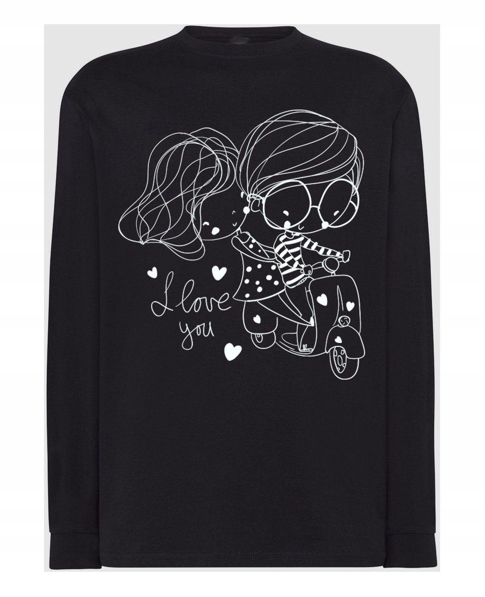 Walentynki Longsleeve nadruk Zakochana Para XL