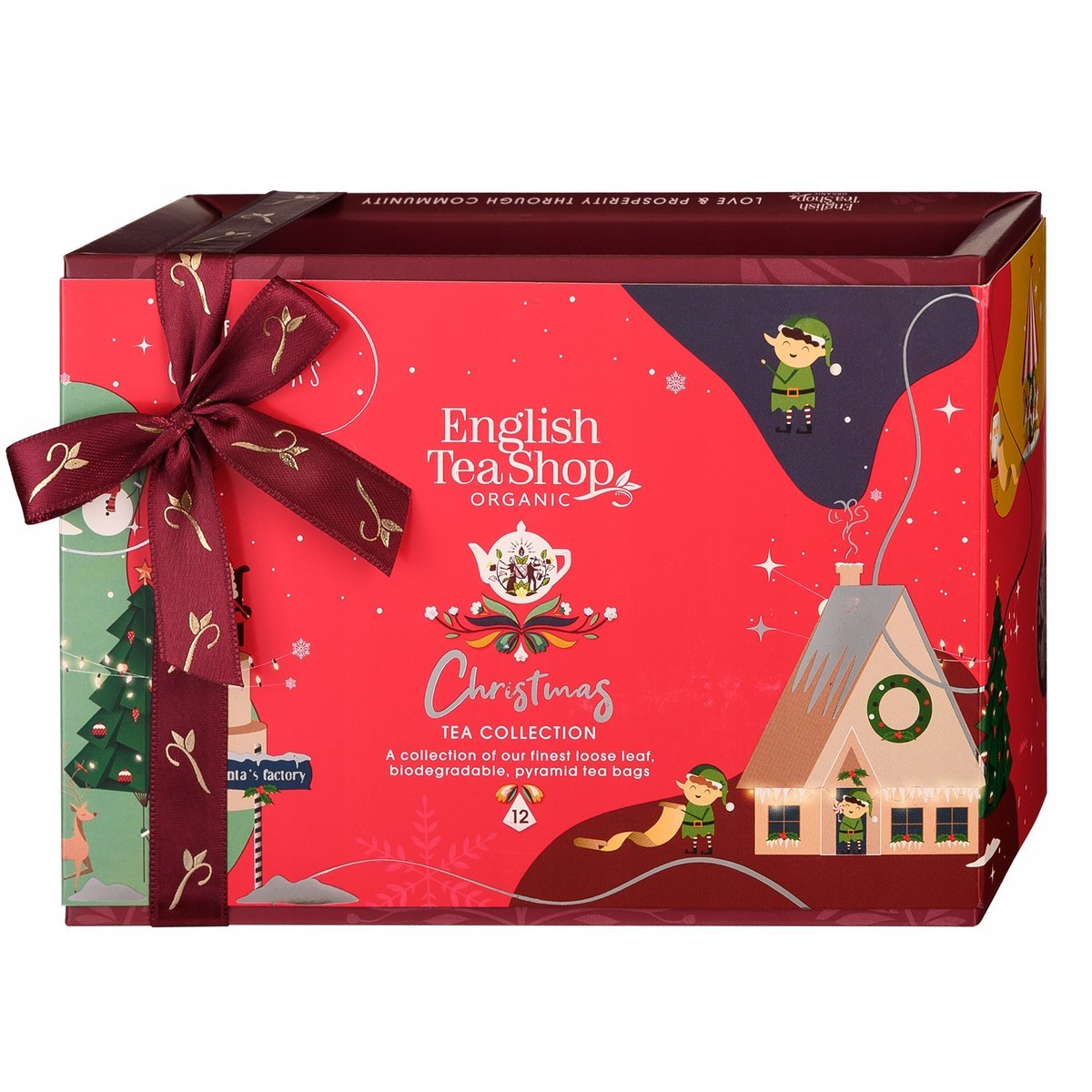Christmas Tea Red Wonders 2025 Zestaw 12 Piramidek Herbaty Świąteczne Bio