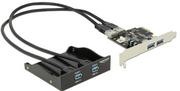 Huby USB - Delock FrontPanel 3,5 2x USB3.0 + PCIe Card 4x USB3.0 - 61893 - miniaturka - grafika 1