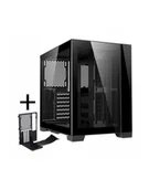 Obudowy komputerowe - Obudowa Lian Li O11D MINI-X ATX Midi Tower bez zasilacza z oknem czarna + Mini Riser Card - miniaturka - grafika 1