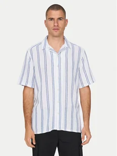 Only & Sons Koszula 22025659 Biały Regular Fit - Koszule męskie - miniaturka - grafika 1