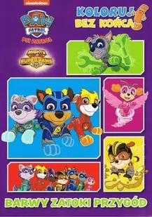 Psi Patrol. Koloruj bez końca cz. 2 Barwy zatoki przygód - Książki edukacyjne - miniaturka - grafika 1