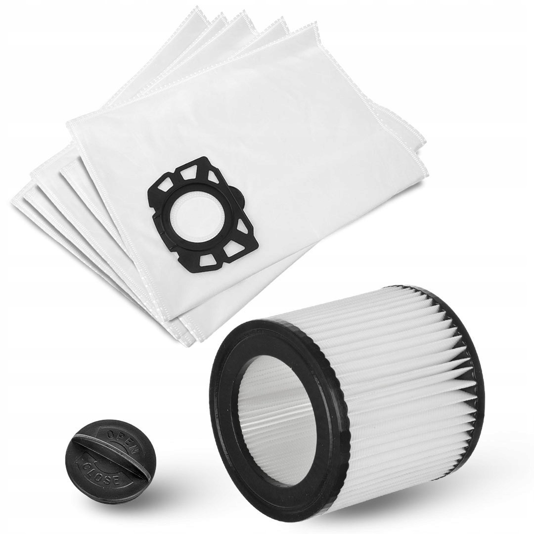 5x Worki + Filtr Zmywalny do Odkurzacza Karcher Wd3 Kfi 357 Se Wd2 Plus