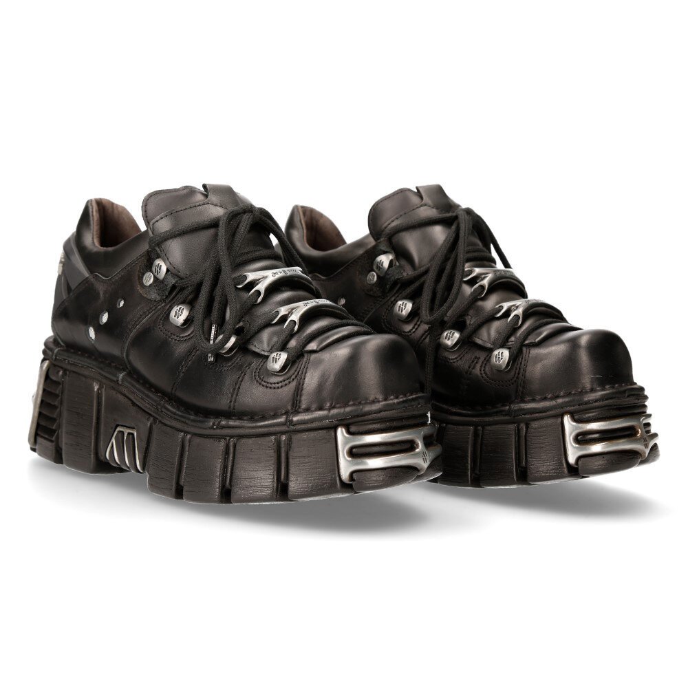 buty NEW ROCK ITALI NEGRO, ITALI NEGRO, ITALI NEGRO, TOWER NEGRO ACERO + lateral + puntera + trasera [M-120N-S26]-38