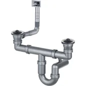 Syfony - Deante OSP DO ZLEW STALOWYCH NAKŁADANYCH 2-KOM 2'&apos Z PRZELEWEM W KOMORZE ZXY_9924 - miniaturka - grafika 1