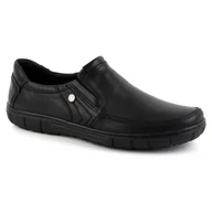 Półbuty męskie - Buty męskie skórzane 790MP czarne - Buty Olivier - miniaturka - grafika 1