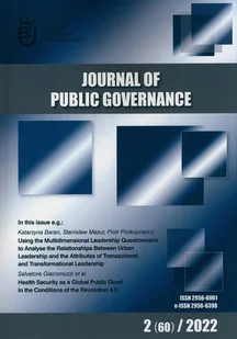 Journal of Public Governance 2 60 2022 - Czasopisma - miniaturka - grafika 1