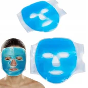 Masażery - MASKA ŻELOWA ŁAGODZĄCA MIGRENĘ KOMPRES BÓL GŁOWY CHŁODZĄCY OKŁAD NA TWARZ - miniaturka - grafika 1