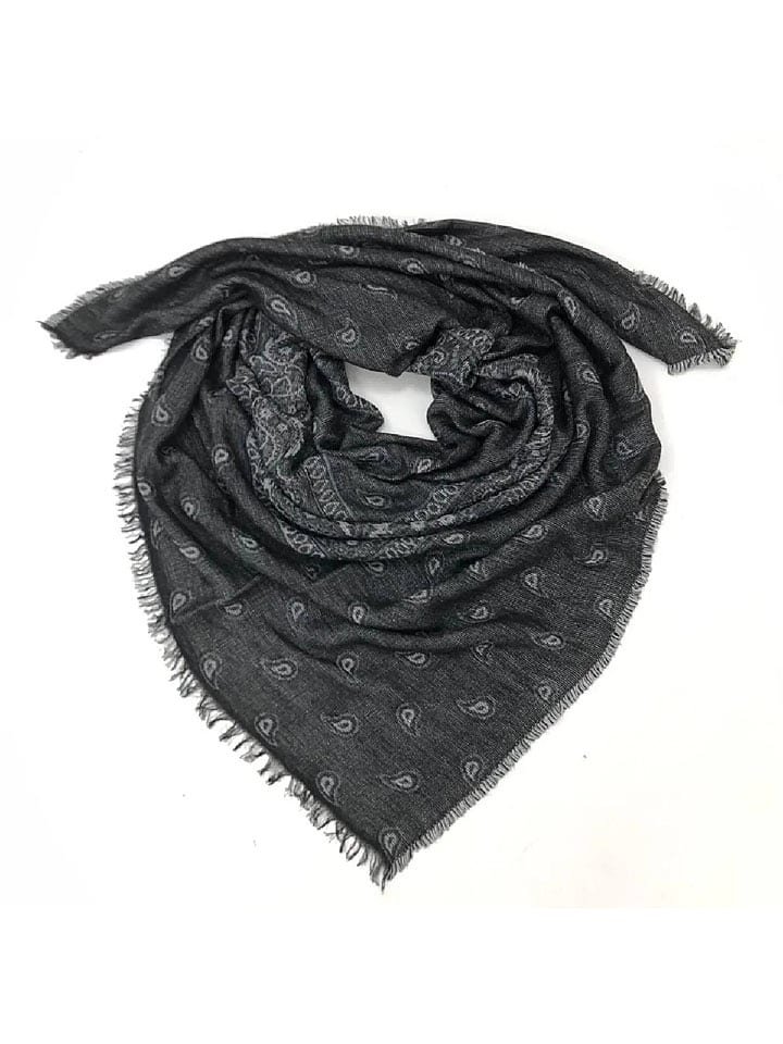 MILANO AMOUR Szal w kolorze czarnym - 150 x 150 cm