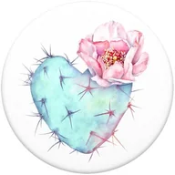 Uchwyty samochodowe do telefonów - PopSockets PopGrip  wysuwany cokół i uchwyt do smartfonów i tabletów z wymiennym topem  Succulent Heart - miniaturka - grafika 1