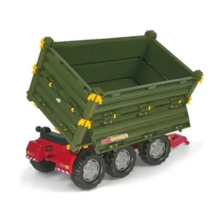 Rolly Toys Przyczepa Multi Trailer 3 Osie Zielona - Jeździki dla dzieci - miniaturka - grafika 1