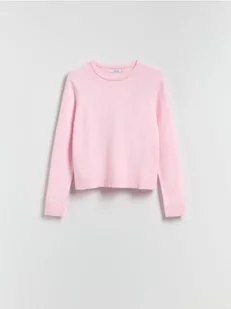 Reserved - Sweter z wiskozą - różowy - Swetry damskie - miniaturka - grafika 1