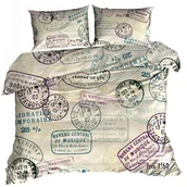 Pościel - Pościel 3D bawełna satyna 160x200cm STEMPLE - miniaturka - grafika 1