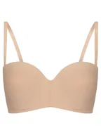 Biustonosze - YSABEL MORA Biustonosz bardotka 10017 Beżowy - miniaturka - grafika 1