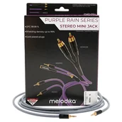 Kable - Kabel przewód Jack - Jack 3.5mm Stereo - Melodika MDMJ05G Gunmetal Edition - 0.5m 0,5m ✦ SALON ✦ ZAPYTAJ O RABAT ✦ RATY 30x0% - miniaturka - grafika 1