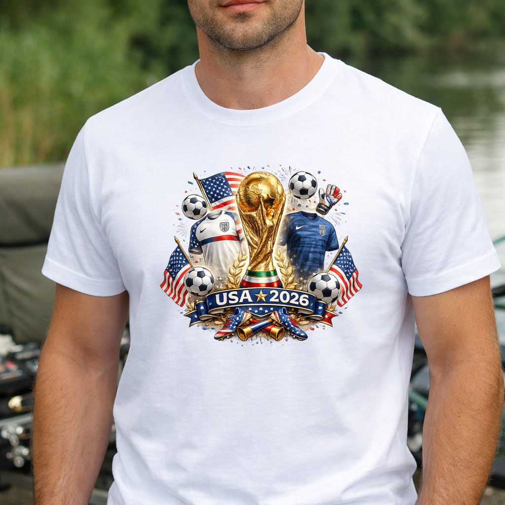 Koszulka WORLD CUP 2026 USA kolor biały rozmiar XL