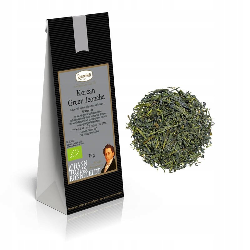 Korean Green Jeoncha Bio 75g Ronnefeldt Sp zielona liściasta herbata