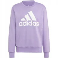 Bluzy męskie - Bluza męska adidas Essentials French Terry Big Logo fioletowa IC9327 L - miniaturka - grafika 1