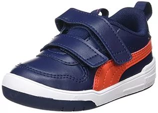 Buty dla dziewczynek - PUMA Unisex Multiflex Sl V Inf Sneaker buty dziecięce, niebieski - Peacoat - 37.5 EU - grafika 1