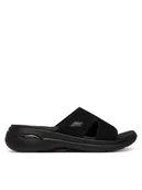 Klapki i japonki damskie - Skechers Klapki Go Walk Arch Fit 140274/BBK Czarny - miniaturka - grafika 1