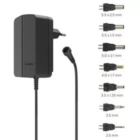 Zasilacz Hama univerzální 9-24 V, 24 W, nastavitelný, 7 konektorů (223616) - Zasilacze do laptopów - miniaturka - grafika 1