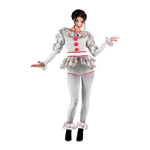 viving - Kostium Payasa Siniest Body, Pończochy I Kostki Z Falbanką Rozmiar XL (1)