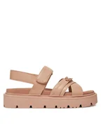 Buty dla dziewczynek - Calvin Klein Jeans Sandały V3A2-82044-1013 S Brązowy - miniaturka - grafika 1