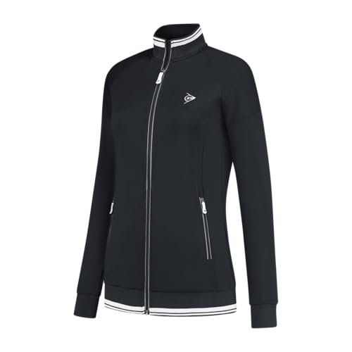 DUNLOP CLUB damska kurtka tenisowa, czarna, XXL