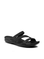 Klapki i japonki damskie - Crocs Buty Klapki Swiftwater 203998 Black 37,5 - miniaturka - grafika 1