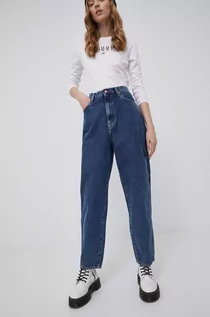 Spodnie damskie - Tommy Jeans jeansy bawełniane damskie high waist - grafika 1