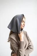 Apaszki i szaliki damskie - Chusta Rowan szara - miniaturka - grafika 1